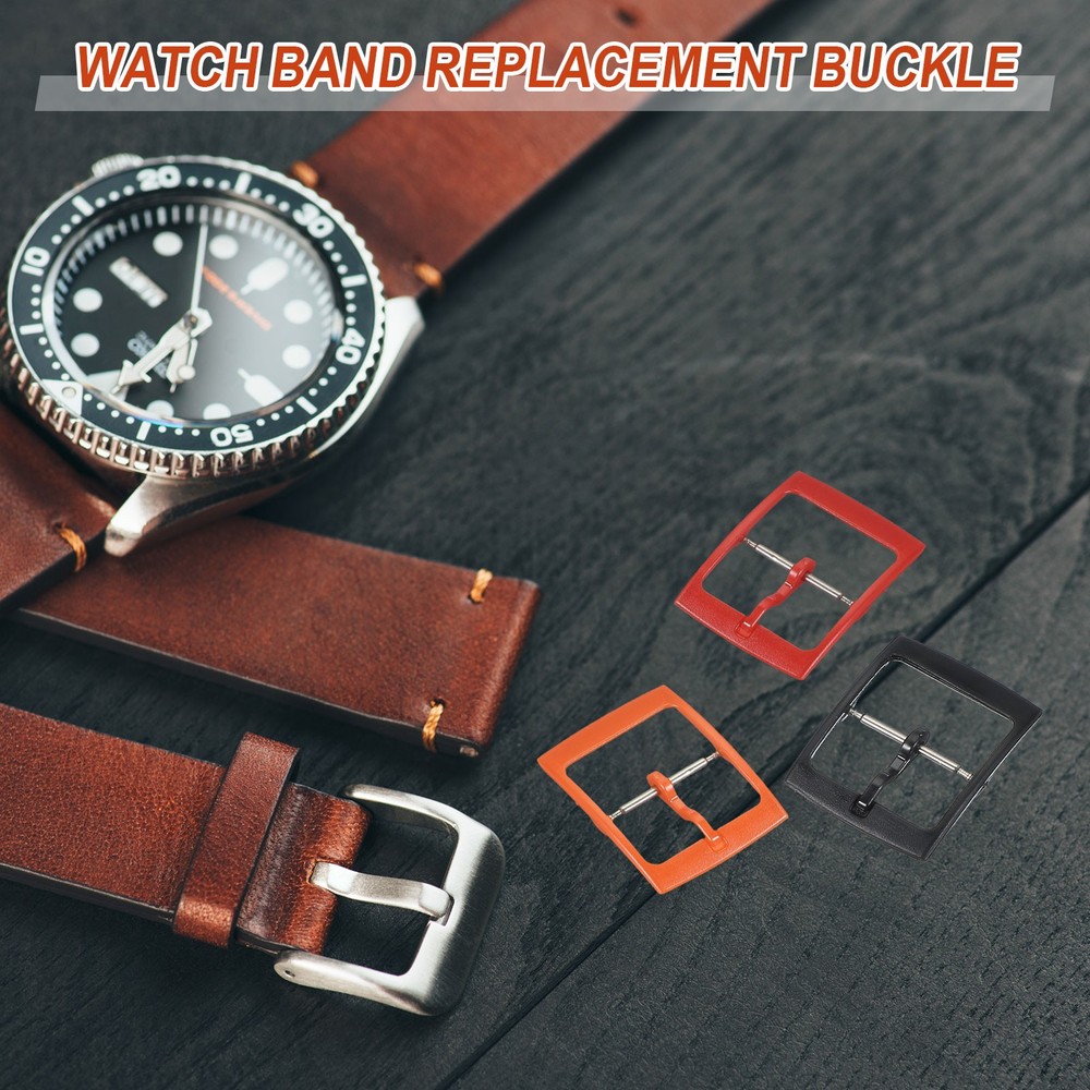 4 Pcs Watch Band Replacement Buckle, 16mm Watch Strap Clasp, Gray
