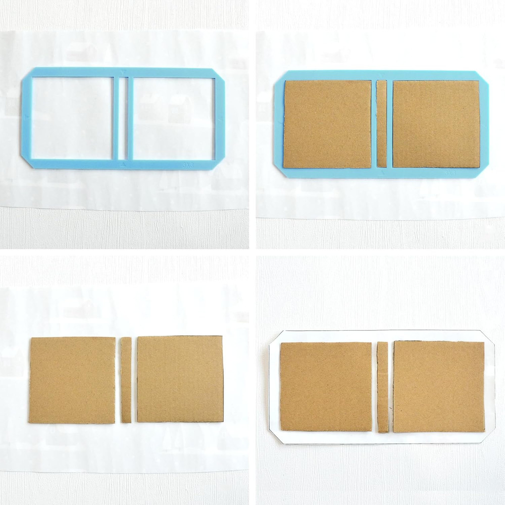 9Pcs Bookbinding Easy Scrapbooking Tool for Starter, Complete Great Stencils and