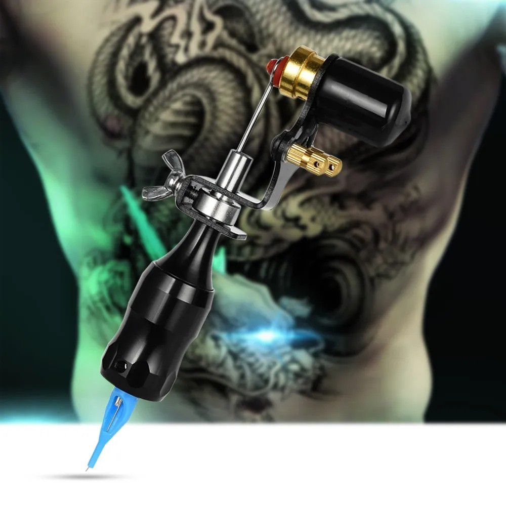 Complete Rotary Tattoo Machine Kit Shader Liner Assorted Set PowerSupply Needle