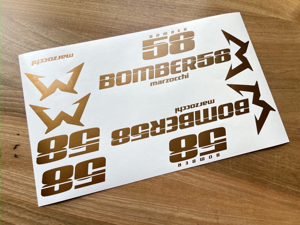 Marzocchi BOMBER 58 Decals Stikers