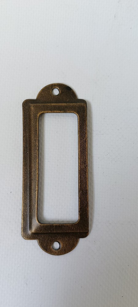 solid brass Small card frame holder Square pull finger Solid Brass