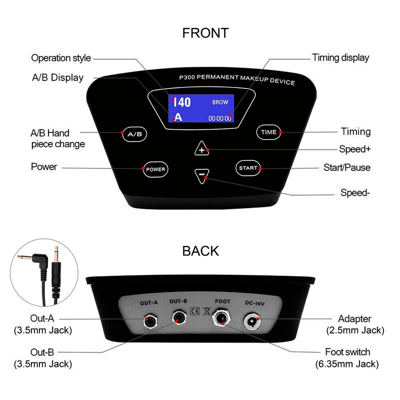 BMX Microblading Machine Kit Eyebrow Lips Eyeliner Permanent Makeup Supplies