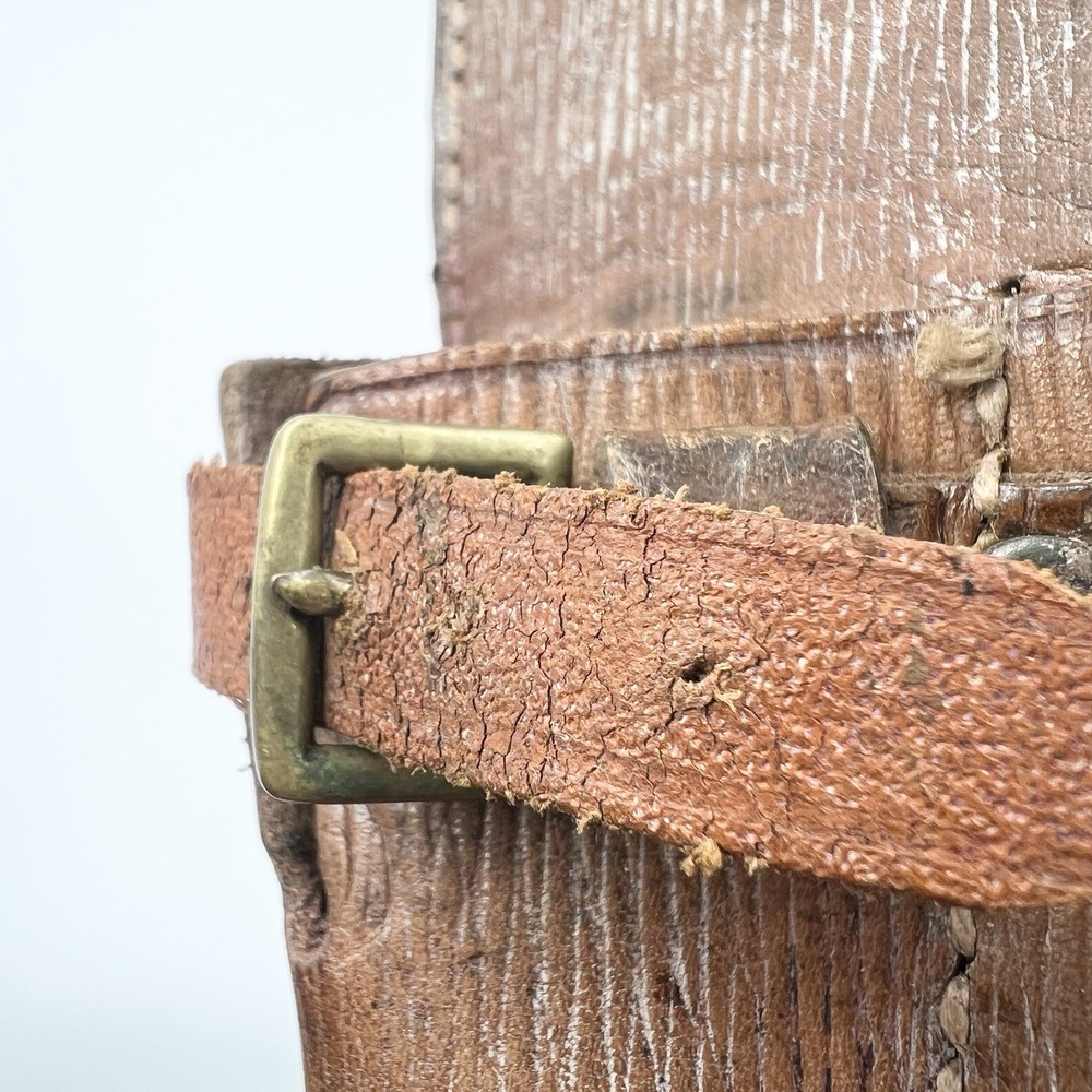 Genuine WW1 Pattern 1914 Leather Frog & Tab WD Marked