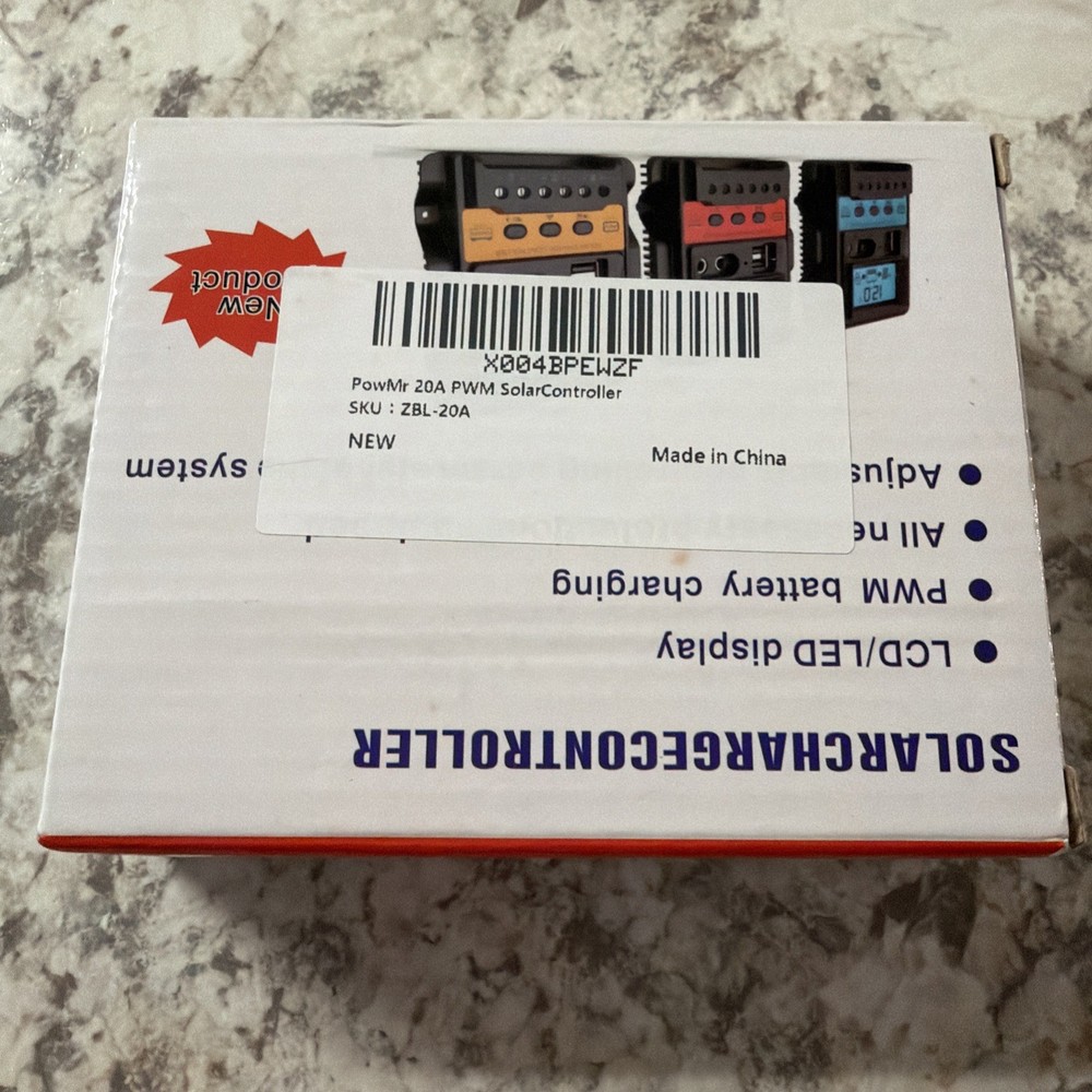 K-1688 Solar Charge Controller 12V/24V Off-Grid Power System, Efficient