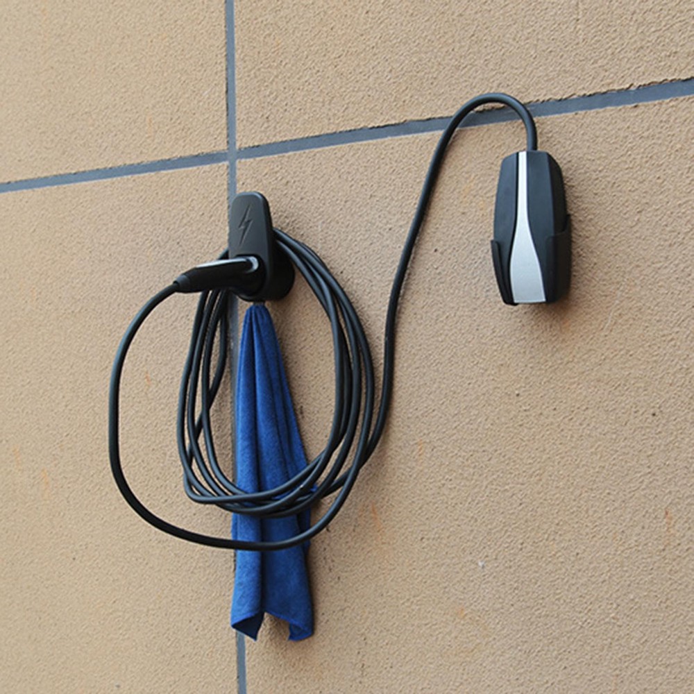 Efficient Electric Vehicle Charging Cable Organizer for Model Y - Wall Mount