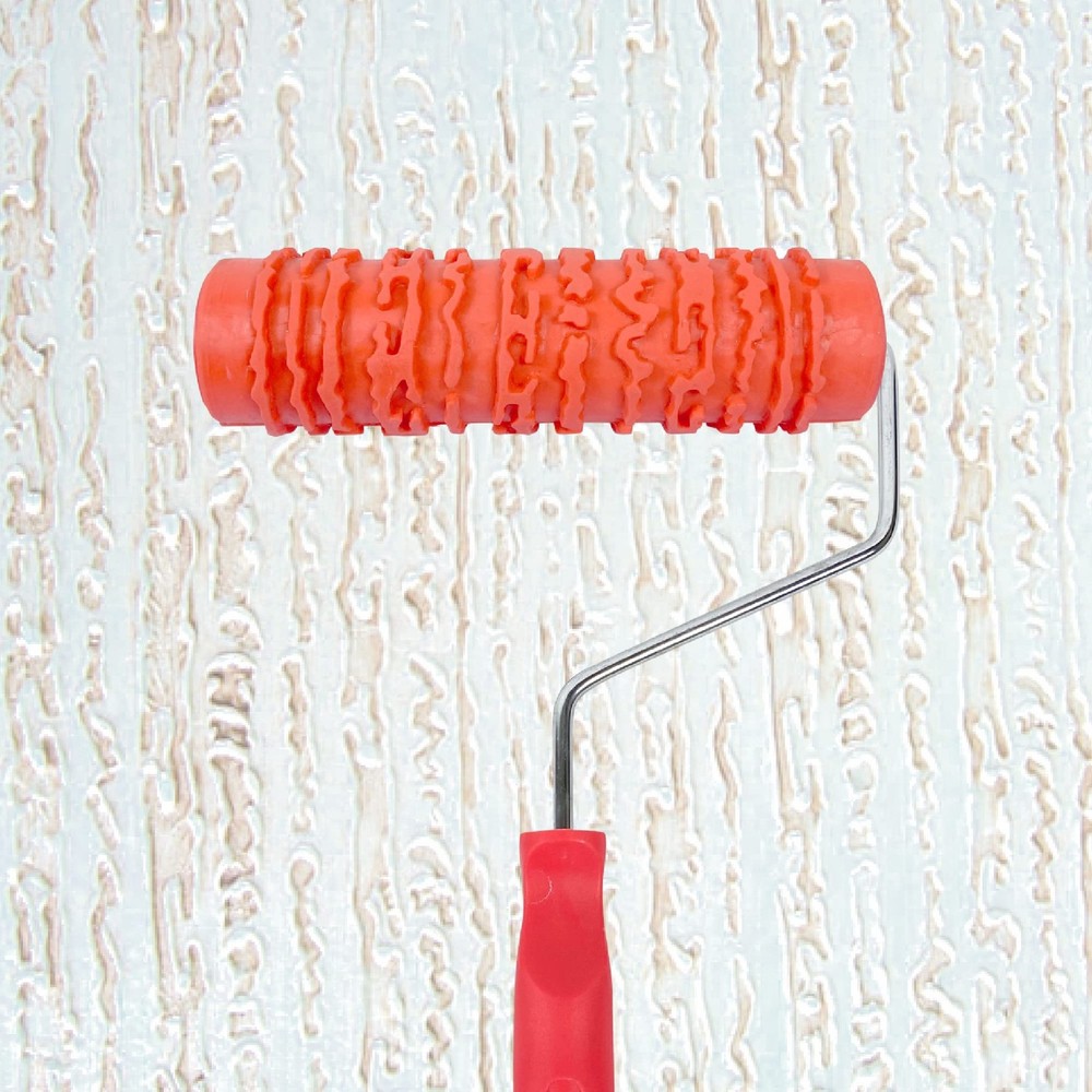 7'' Patterned Paint Roller for Wall Decoration Classic Brick Embossing Textur
