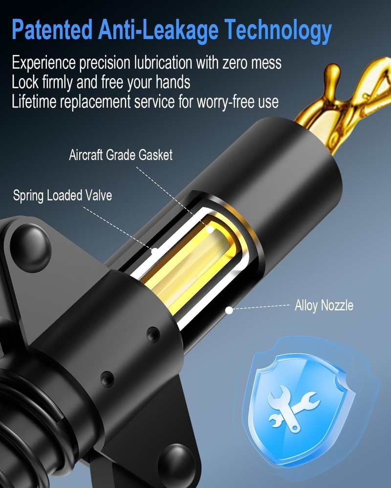 Grease Gun Coupler Black Leakproof - 1 PC