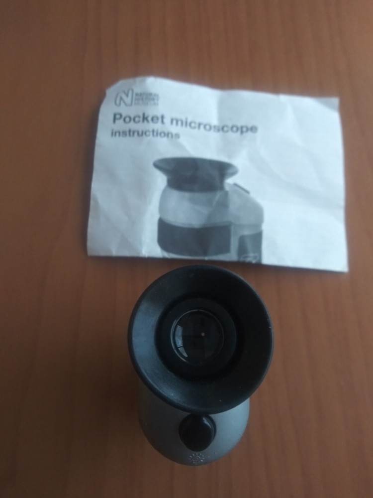 vintage pocket microscope