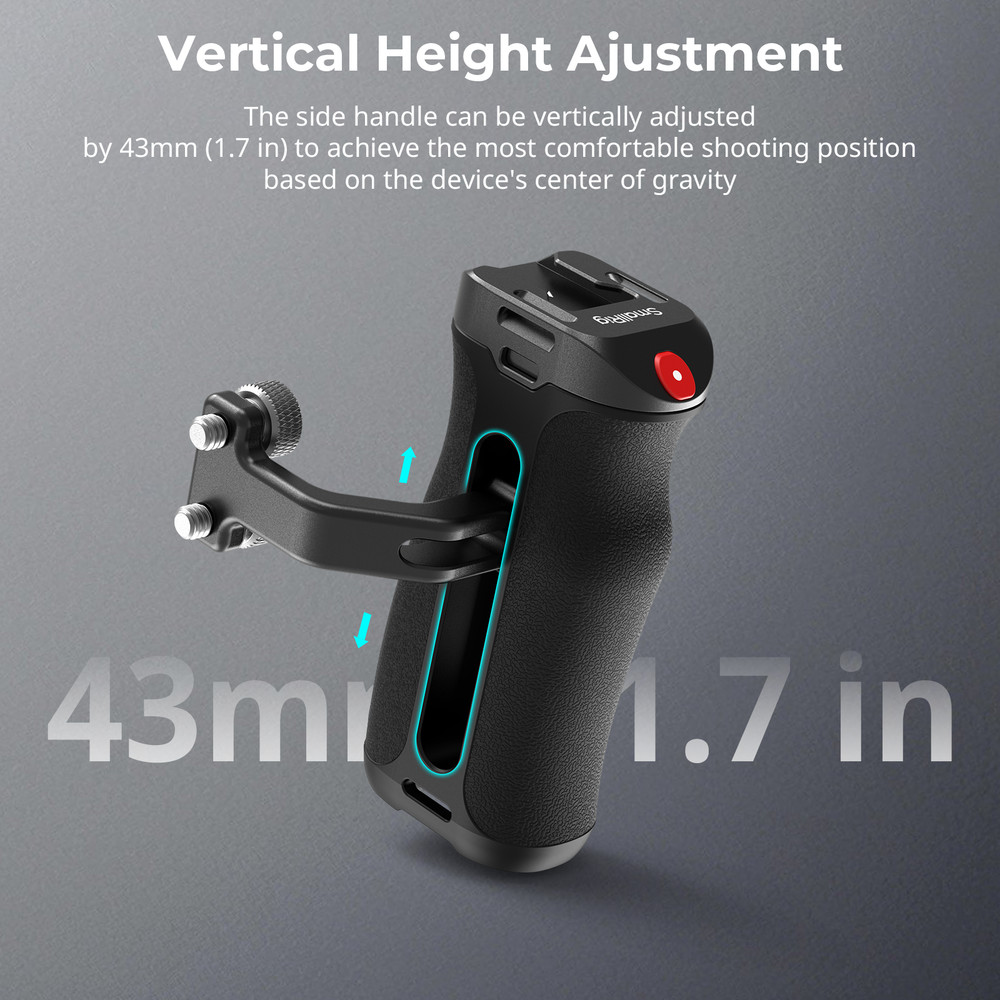 SmallRig Threaded Side Handle with Record Start/Stop Remote Trigger for Canon