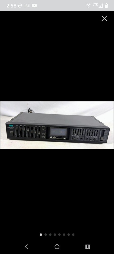 Sansui 710 Pro Graphic Equalizer, Black