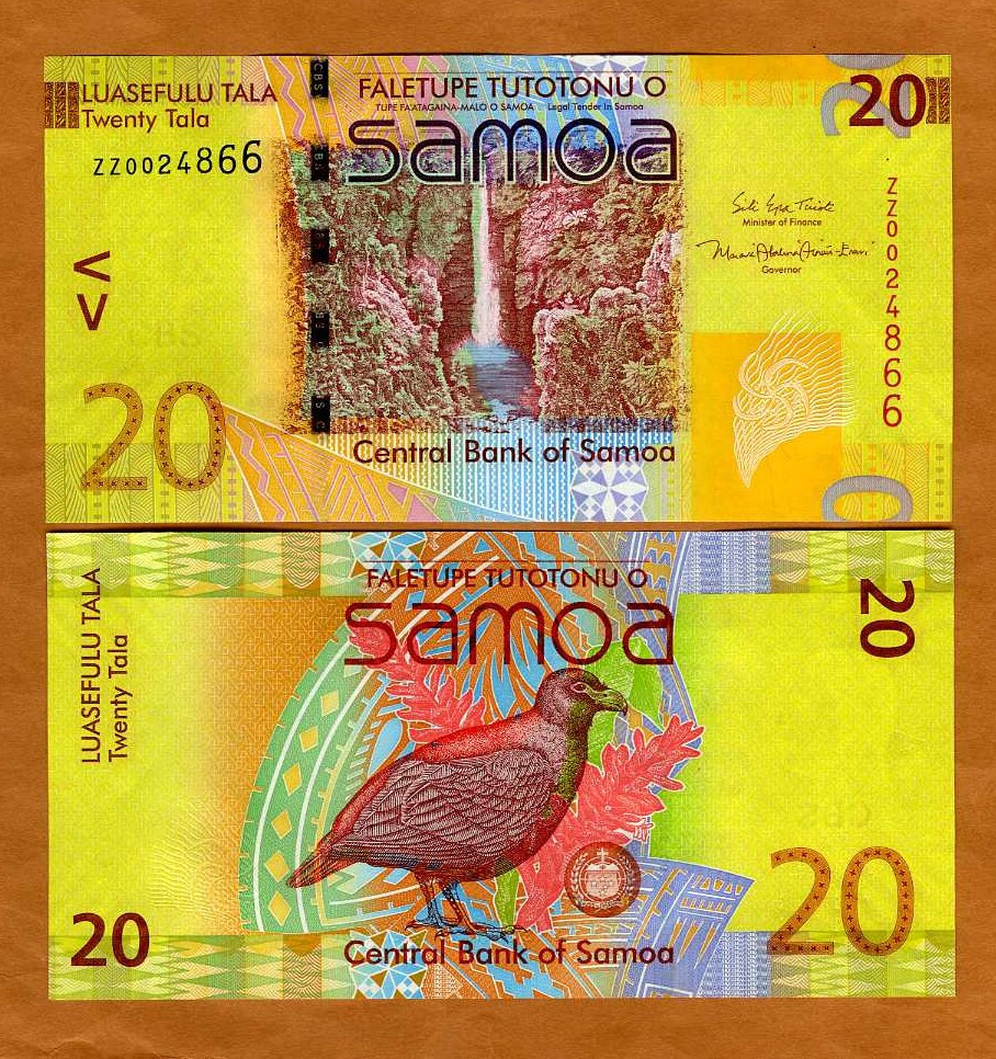 Western Samoa, 20 Tala, ND (2017), P-40cr, UNC ZZ-REPLACEMENT