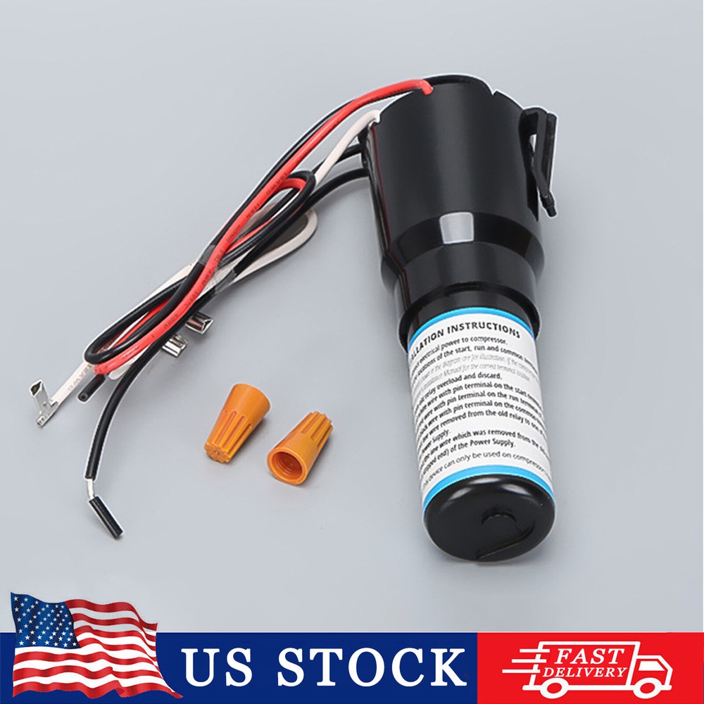RCO410 3 in 1 Start Relay Refrigerator Compressor Hard Start Capacitor Universal