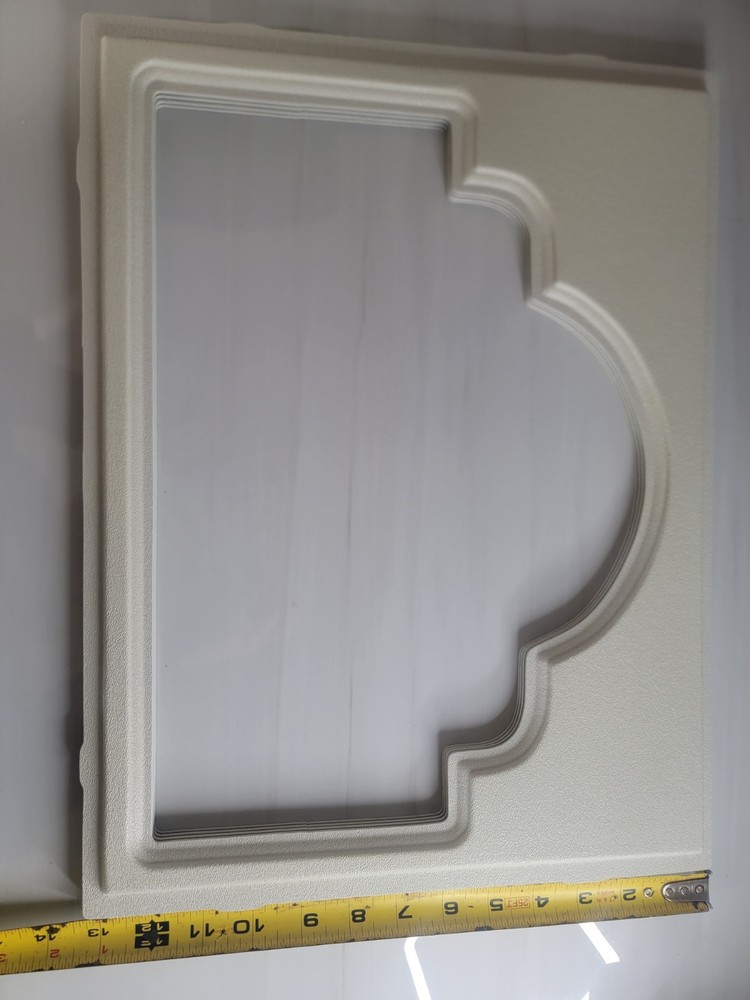1 Amarr Cathedral Replacement Insert for Short Panel Amarr Garage Door White