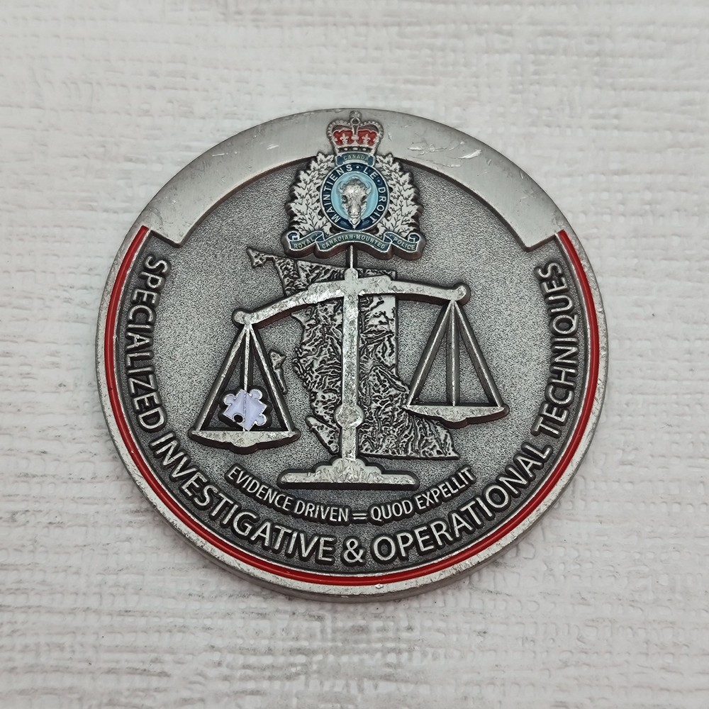 RCMP E Division Specialized Investigative& Operational Techniques Challenge Coin