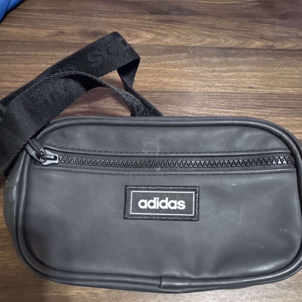 adidas Three Stripe Life Running Belt Black Adjustable Size Polyester