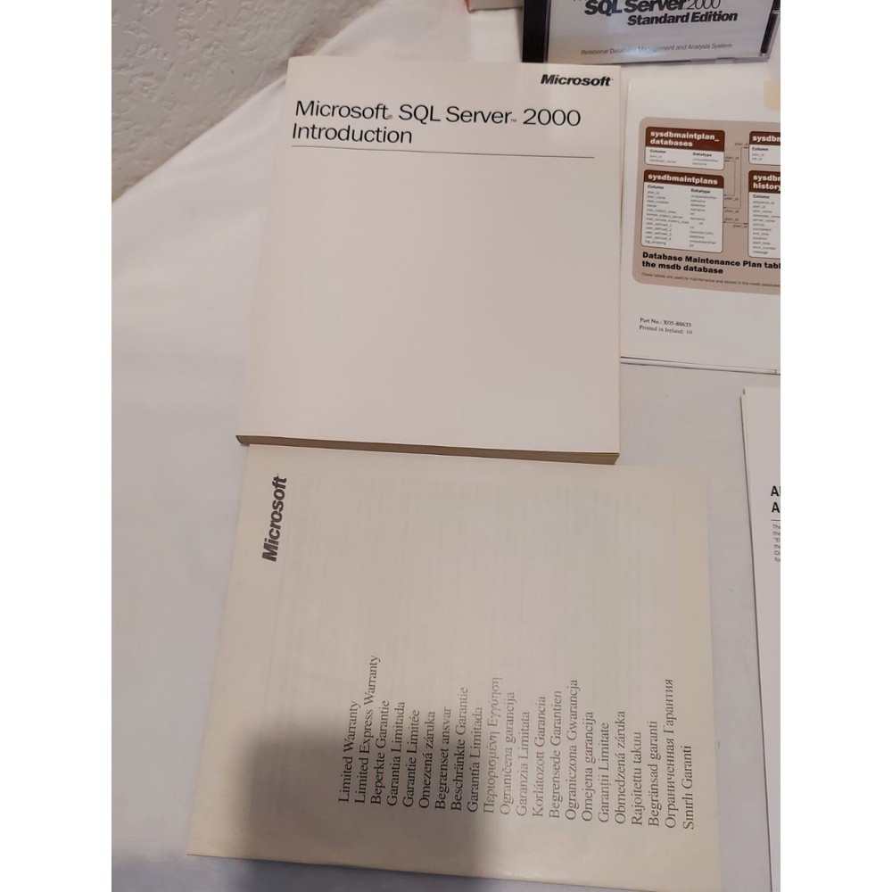 Microsoft SQL Server 2000 Standard Edition w/5 Client Licenses - 228-00690