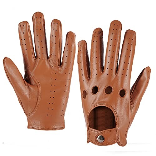 Mens Touchscreen Unlined Small (8.5 US Standard size) Camel(touchscreen)