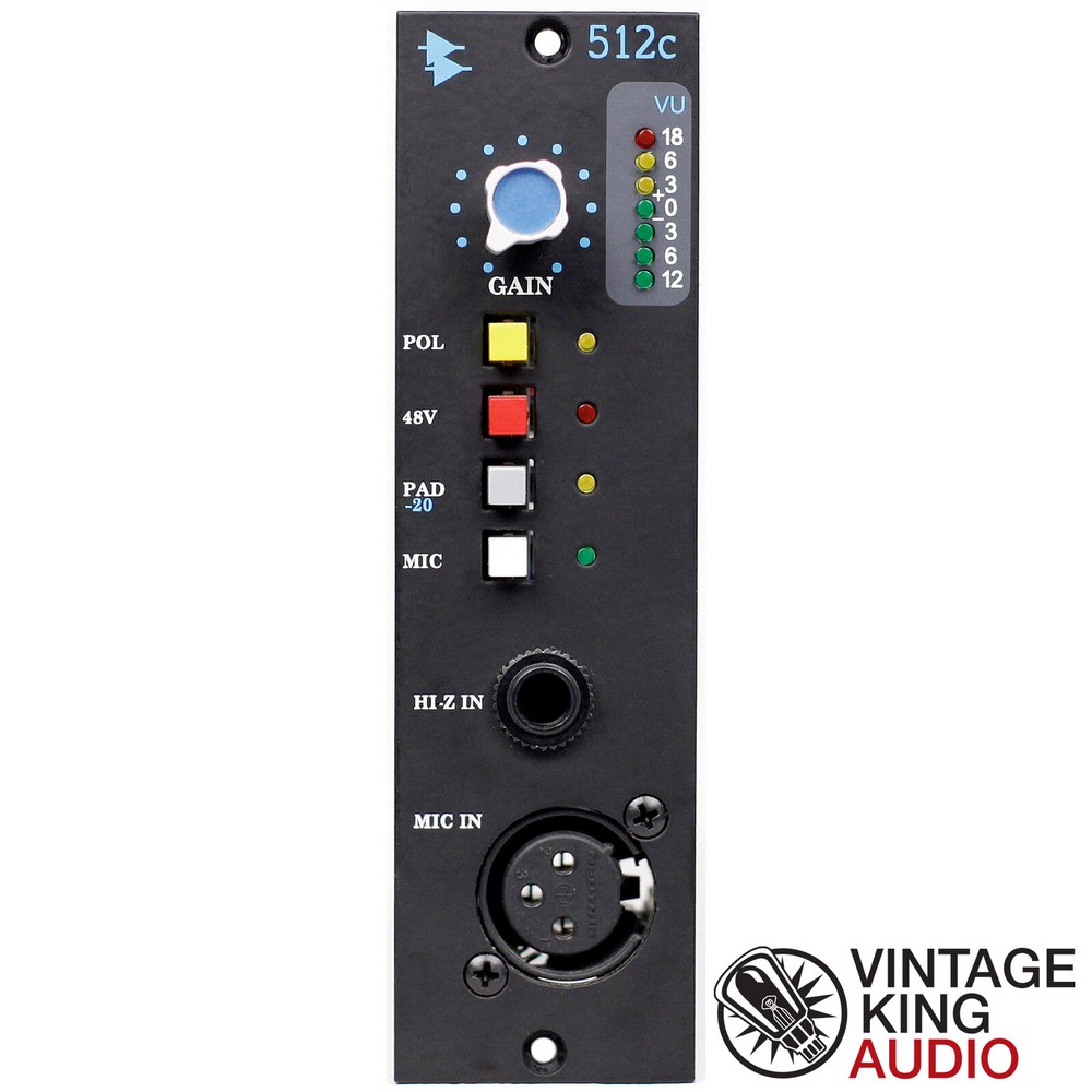 API 512c 500 Series Single-Channel Discrete Microphone/Line Preamp Module