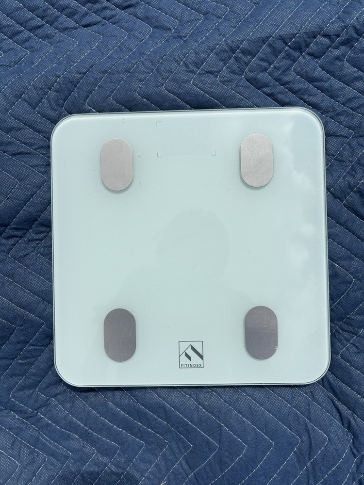 Fitindex Battery Powered Bathroom Scale Digital Display