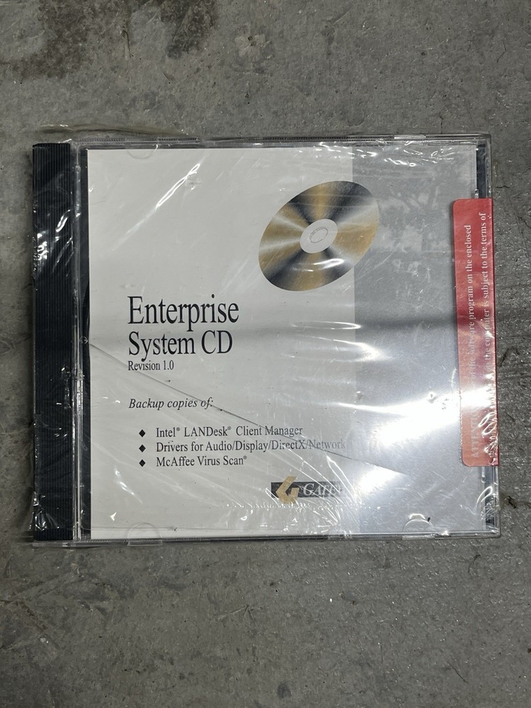 Gateway 2000 Enterprise System CD Version 1.0 BRAND NEW SEALED Software Disc