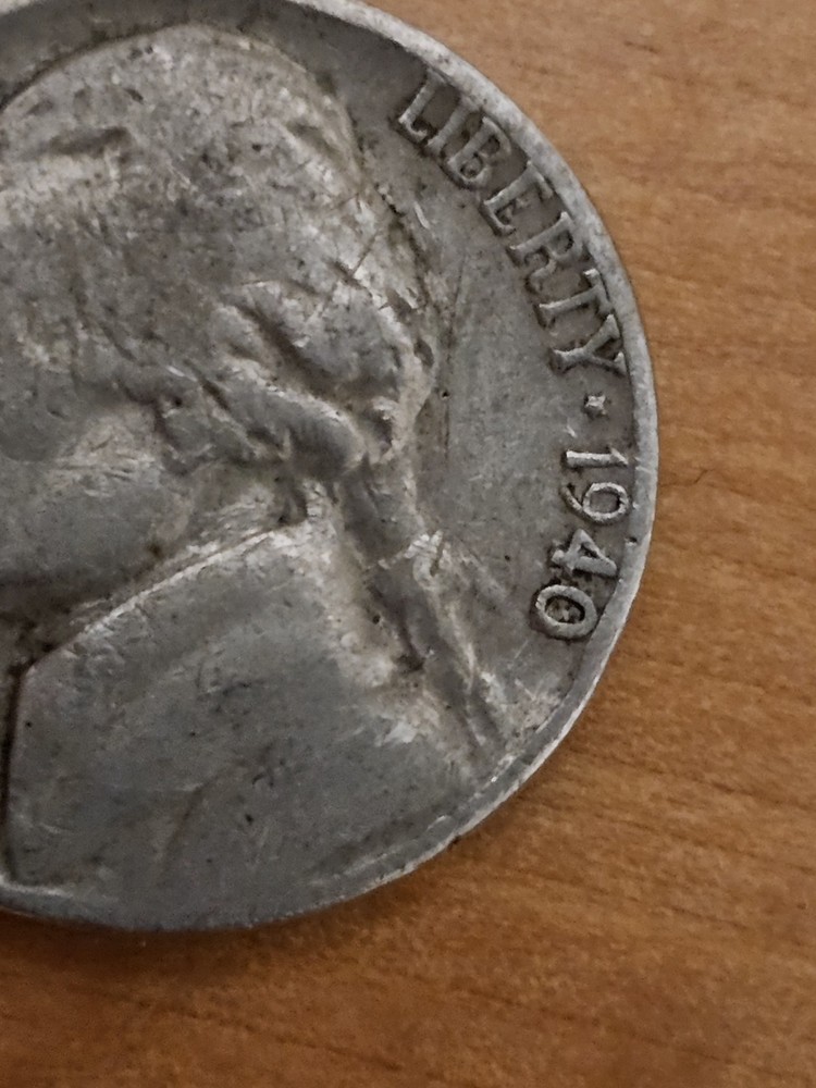 1940 Error Nickel Coin