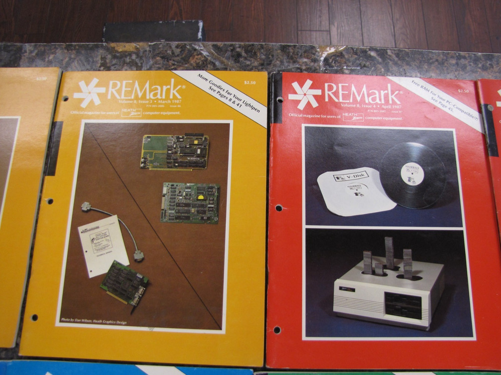 1987 REMark Heath Zenith User Group Magazines Computer Advertisements JAN-DEC