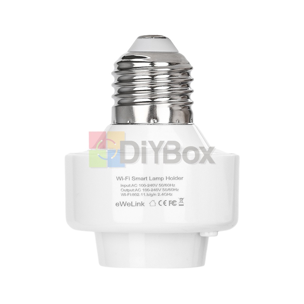 2PCS Smart WiFi Bulb Socket E26 E27 Light Bulb Adapter EWeLink Google Control