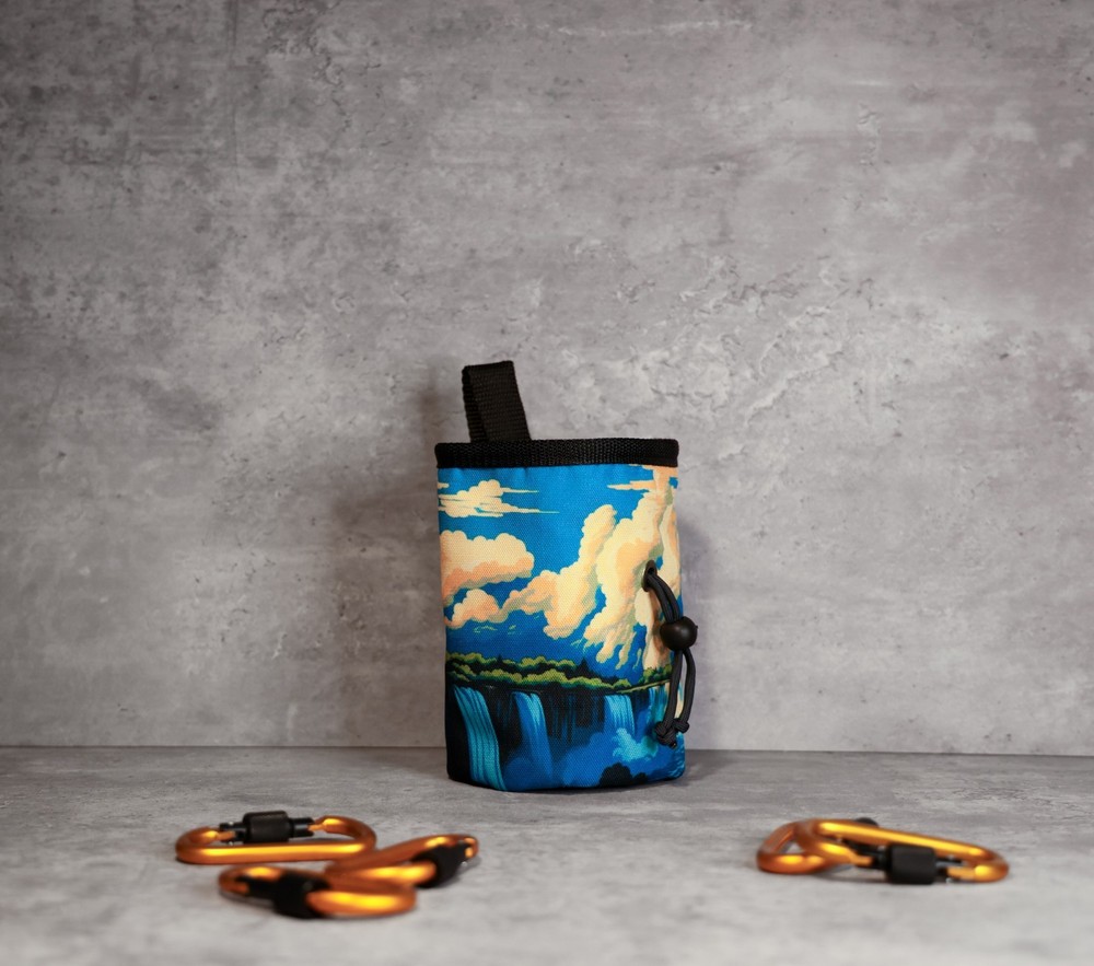 Waterfall Horizon Chalk Bag | Dreamy Climbing Accessory