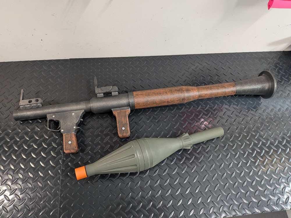 RPG-7 - ONLY ROCKET - 3D Printed Prop Replica Toy - Hand Painted