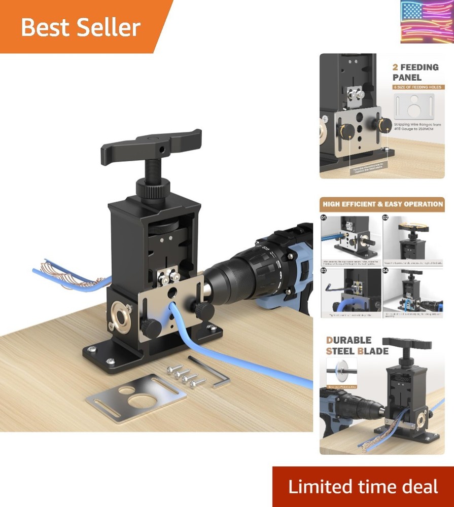 Adjustable Wire Stripper Machine Upgraded Drill-powered Stripper Automaticall...