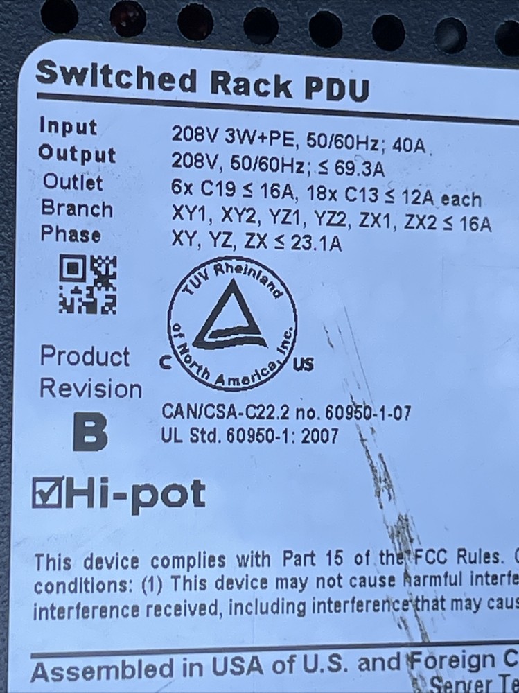 Server Technology STV-4104V --------- 14.4Kw.