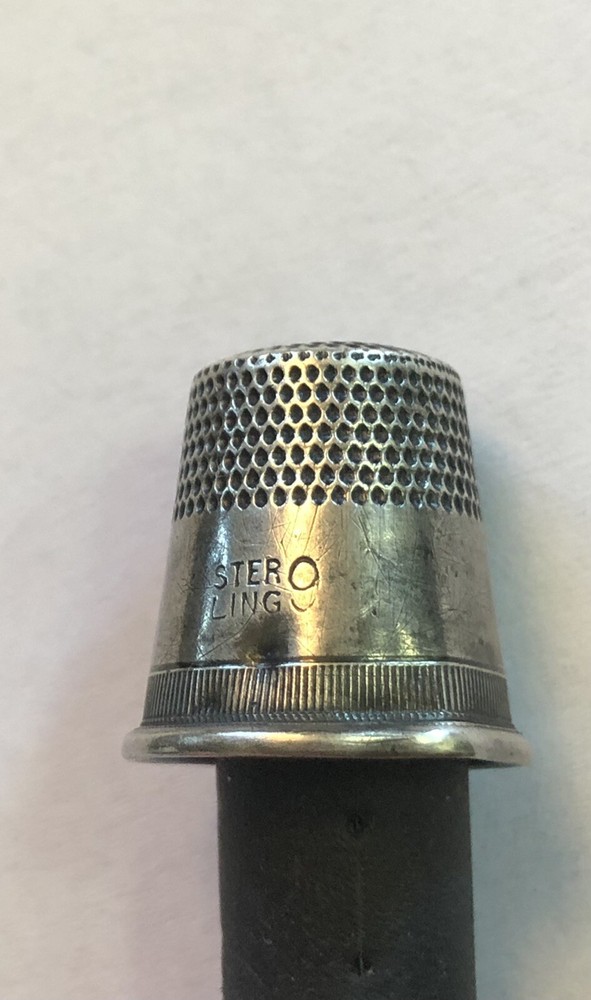 Vintage Sterling Silver Thimble Size 9