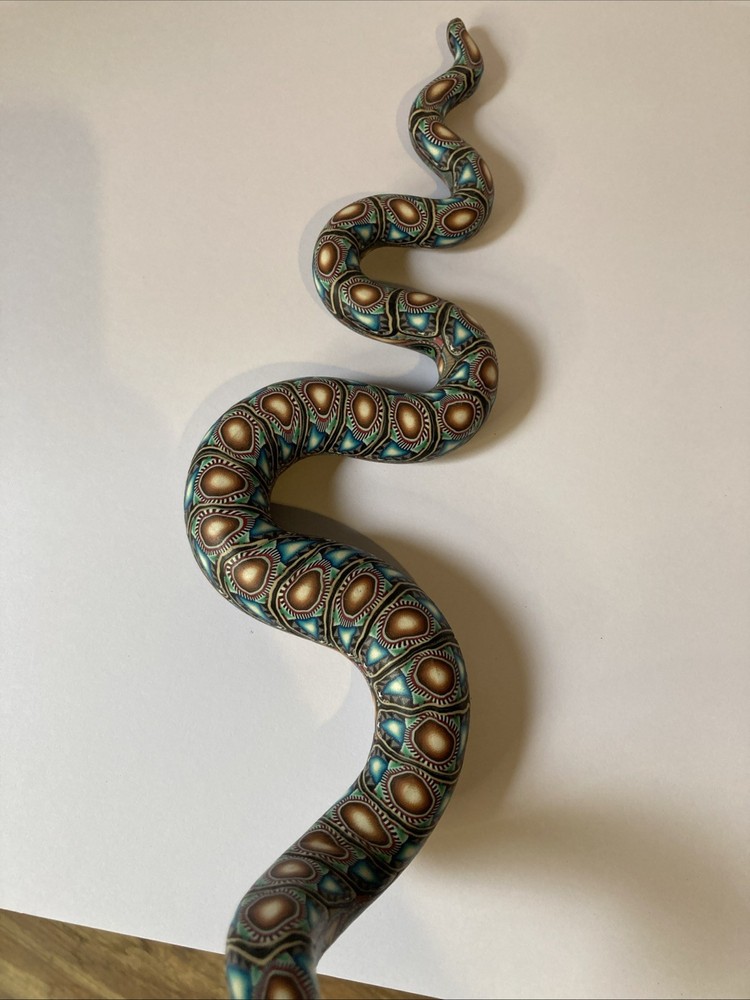 POLYMER CLAY SNAKE SCULPTURE