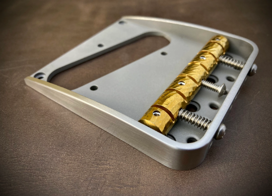 Van Dyke-Harms Telecaster Bridge w/front attachment points and Monolithic Saddle