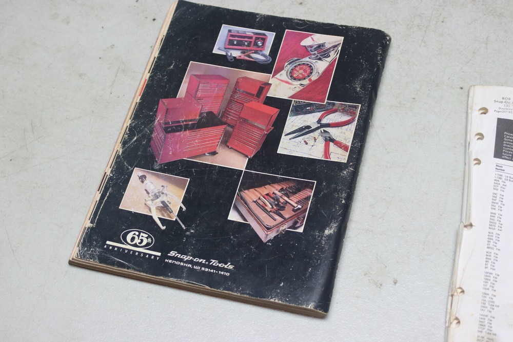 Snap On Tools Catalog 1985 With Price List