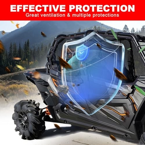 RZR XP4 1000 Window Mesh, Shield Ventilated Protective Door Net Roll Cage