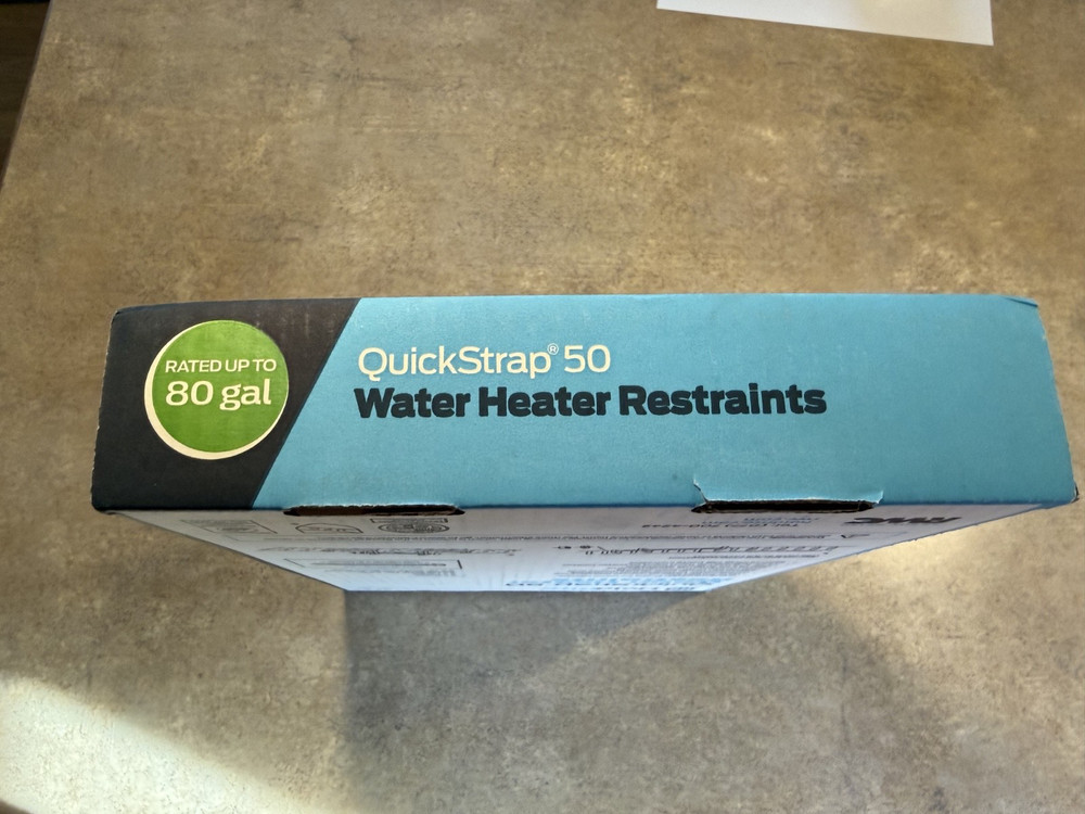 NEW HoldRite QuickStrap QS 50-D Water Heater Restraints - Rated Up To 80 Gallon