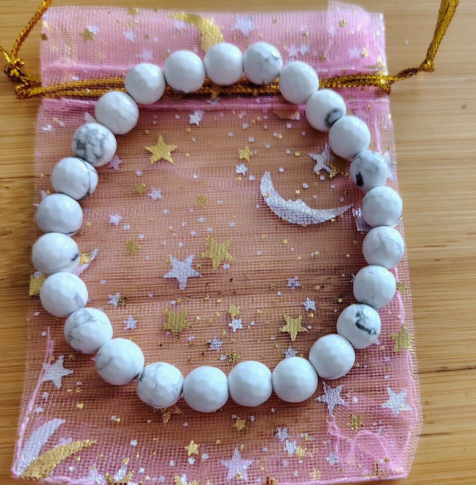 Howlite crystal bracelet
