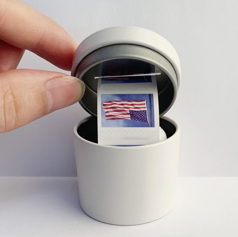 KUQILEY Postage Stamp Dispenser - Roll Convenient and White