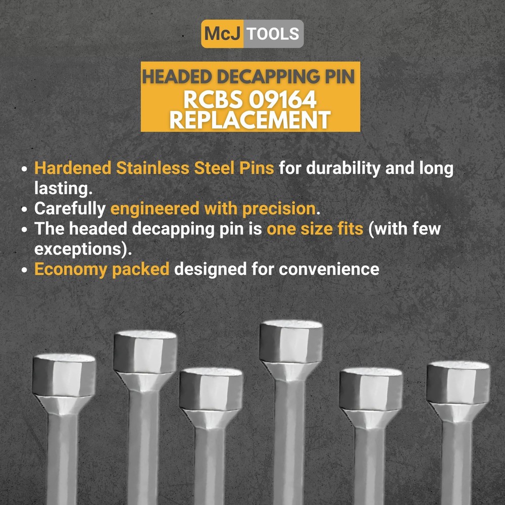 Reloading Headed Decapping Pins 10pack