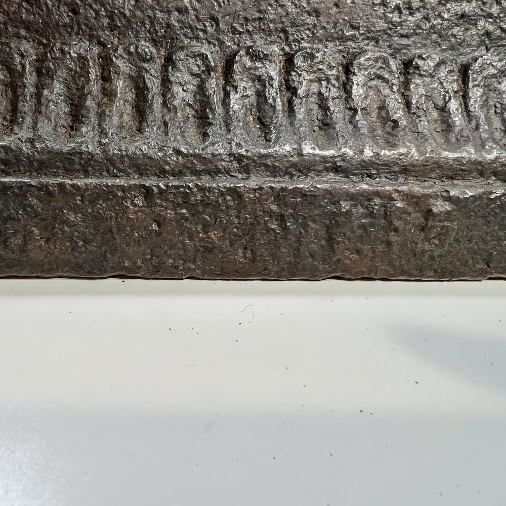 Vintage antique cast iron boot scraper