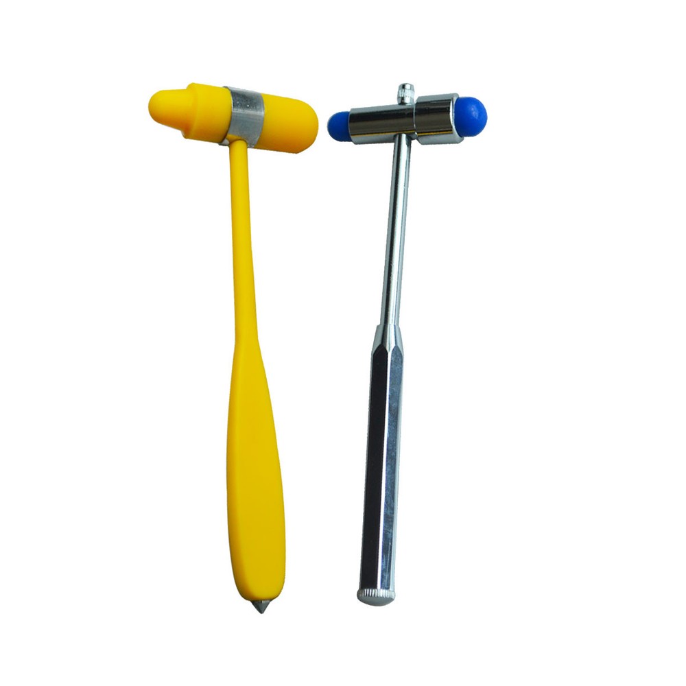 2 Colors Multifunction Reflex Hammer Solid Stainless Steel Tendon Examine Hammer
