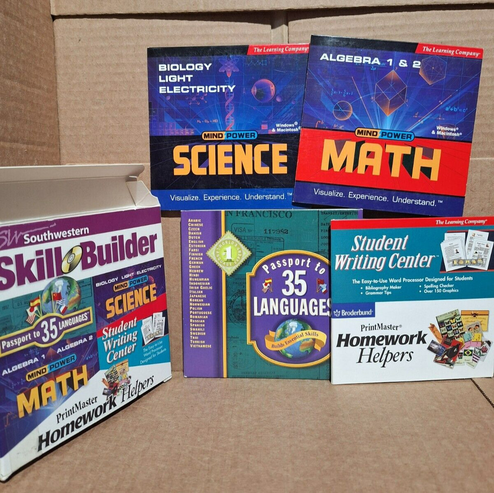 Skill Builder by Southwestern (PC, 2012)- Five Program Box Set - CIB, Tested
