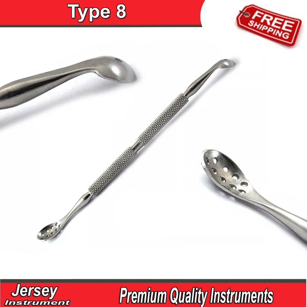 Comedone Extractor Spoon Acne Blemish Blackhead Remover Instruments CE