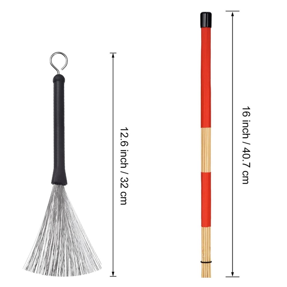 Drum Sticks Drum Wire Brushes Drum Brushes Drum Sticks Retractable Brushes Dr...