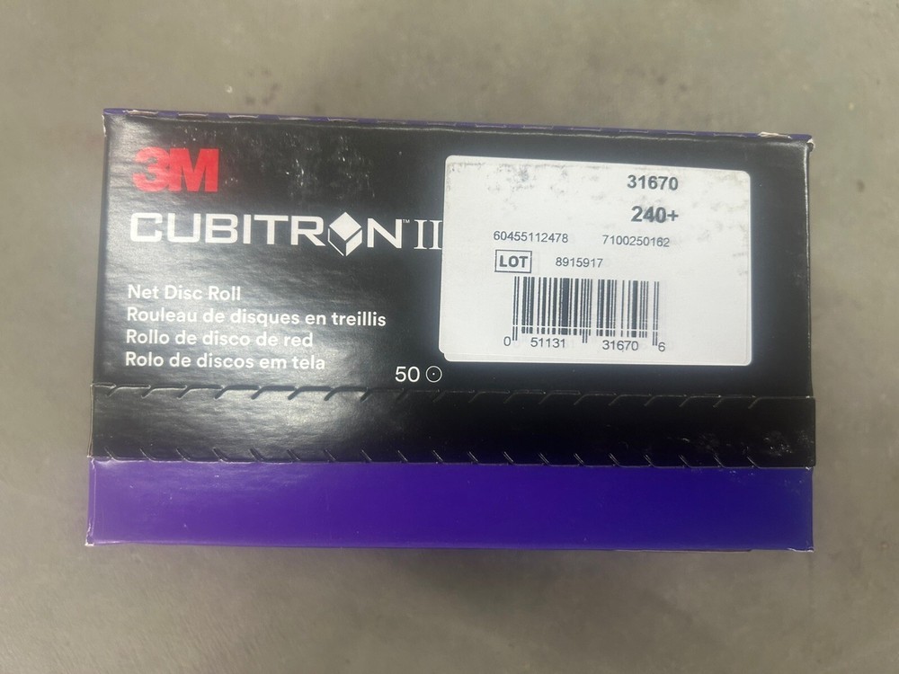 3M Cubitron II Net Disc Roll 31670, 240+, 50 Discs/Roll