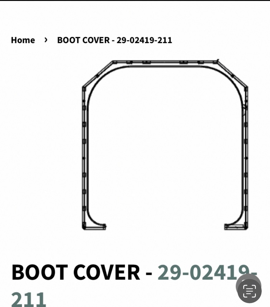 Peterbilt 379 Flattop Boot Cover