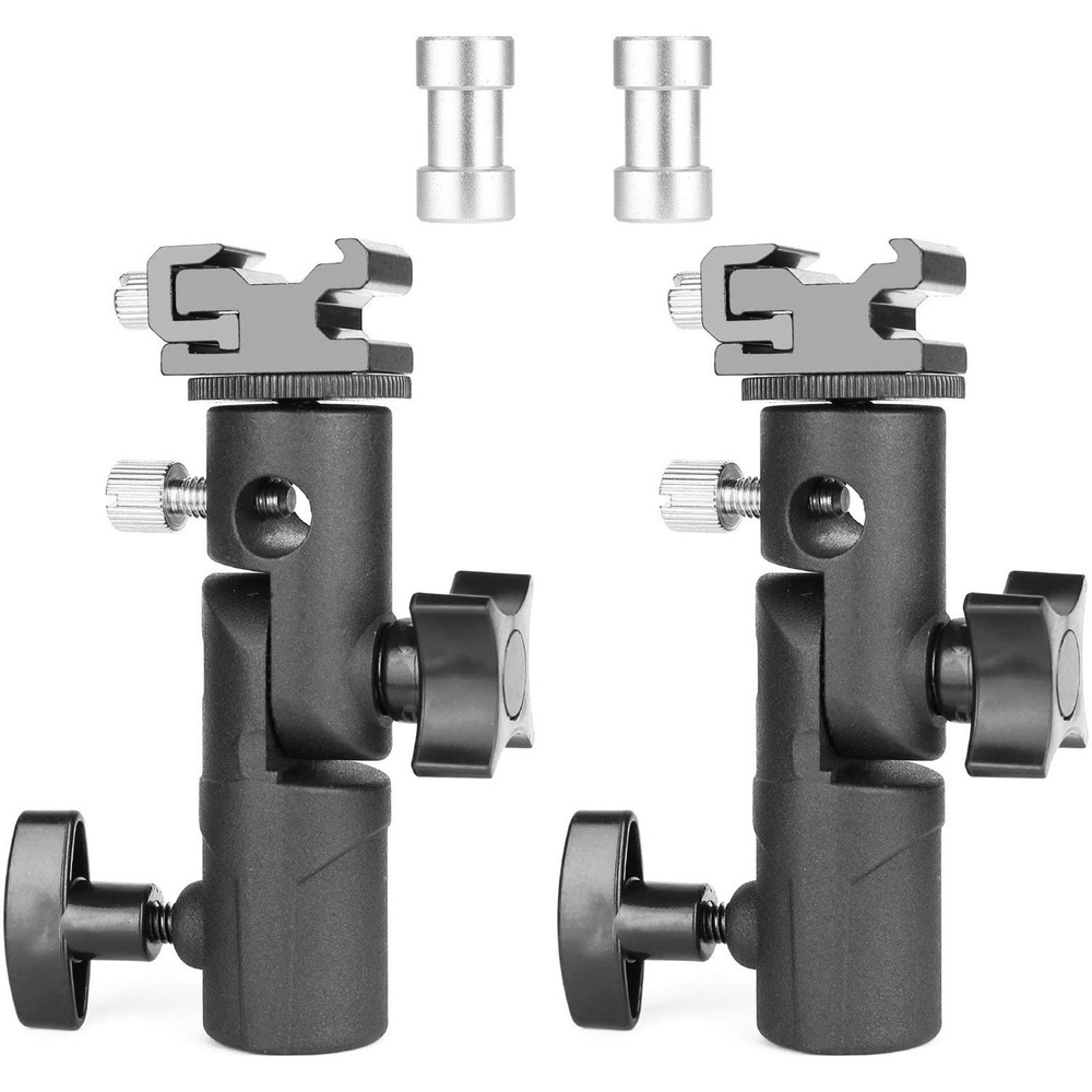 Camera Flash Speedlite Mount, Professional Swivel Stand Light Bracket, Umbrella