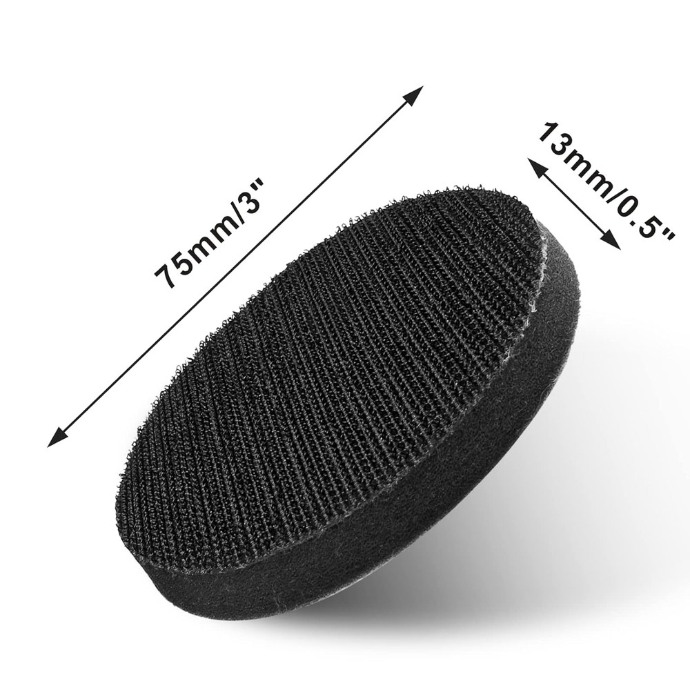 5 Pack 3 Inch Hook and Loop Soft Sponge Cushion Buffer Pad, Foam Sponge Buffer B