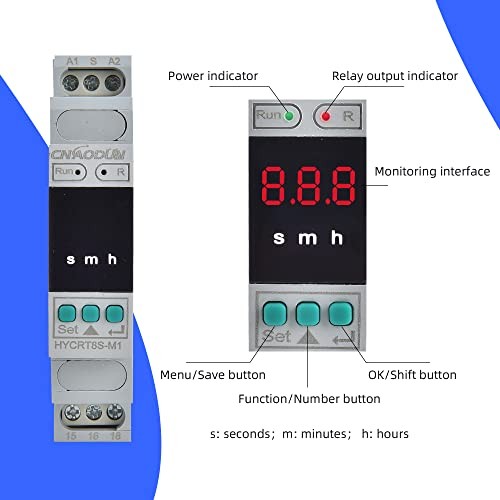 Multifunctional Time Delay Relay Digtal Display HYCRT8S-M1,Multifunction